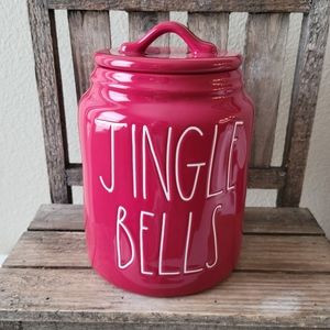 Rae Dunn Medium Jingle Bells Canister